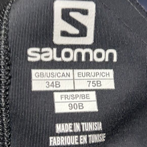 SALOMON SPORTS ATHLETIC BRA BLACK SIZE 34B - Picture 6 of 6